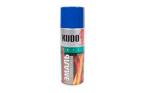 Эмаль-спрей термостойкий KUDO синий 520мл