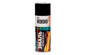 Эмаль-спрей термостойкий KUDO черный 520мл