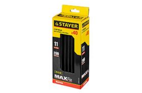 Стержни STAYER "MASTER" для клеевого пистолета, цвет черный по ковролину и коже, 11х200мм, 6шт