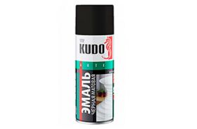 Эмаль спрей KUDO черный матовый 520мл