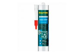 Герметик KRAFTOOL KRATFLEX GX107 "AQUA STOP" силиконовый стекольный, черный, 300 мл