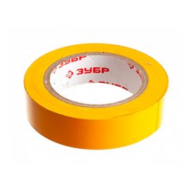 Изолента желтая, ПВХ, 15мм*10м "МАСТЕР", ЗУБР
