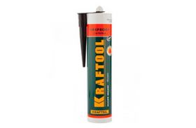Герметик KRAFTOOL KRATFLEX FR150 силикатный огнеупорный +1500 С, жаростойкий, черный, 300 мл