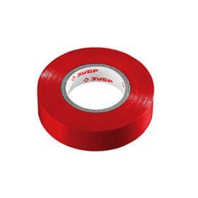 Изолента красная, ПВХ, 15мм*10м "МАСТЕР", ЗУБР