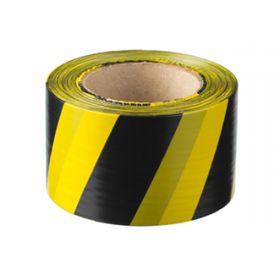 Сигнальная лента ЗУБР "МАСТЕР", цвет черно-желтый, 75мм х 200м