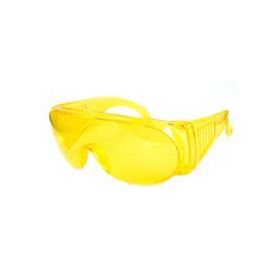 Защитные жёлтые очки STAYER MX-3 монолинза с дополнительной боковой защитой и вентиляцией, открытого типа