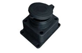 Розетка настенная 16А 250В с заглушкой с заземл. каучук IP44 (еврослот) UNIVersal 602229