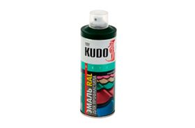 Эмаль-спрей KUDO для металлочерепицы и профнастила RAL 6005 зеленый мох 520мл 