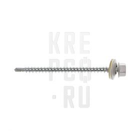 (RAL 9003) Саморез кровельный с шестигранной головкой сверло 4,8*38