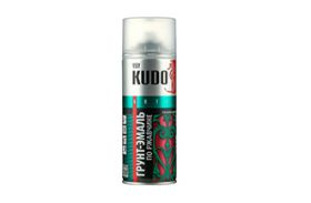 Грунт-эмаль по ржавчине KUDO черная (RAL 9005) 520мл