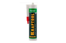 Герметик силиконовый KRAFTOOL белый, нейтральный, 300 мл