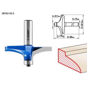 Фреза фигирейная No3, D= 63,5мм, рабочая длина-19мм, хв.-12мм,d-12,7мм, ЗУБР Профессионал