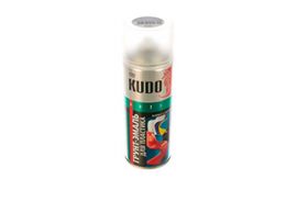 Грунт-эмаль для пластика KUDO серебристая (RAL 9006) 520мл